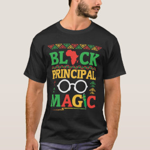 Africa Map Pen Books History Month Black Principal T-Shirt