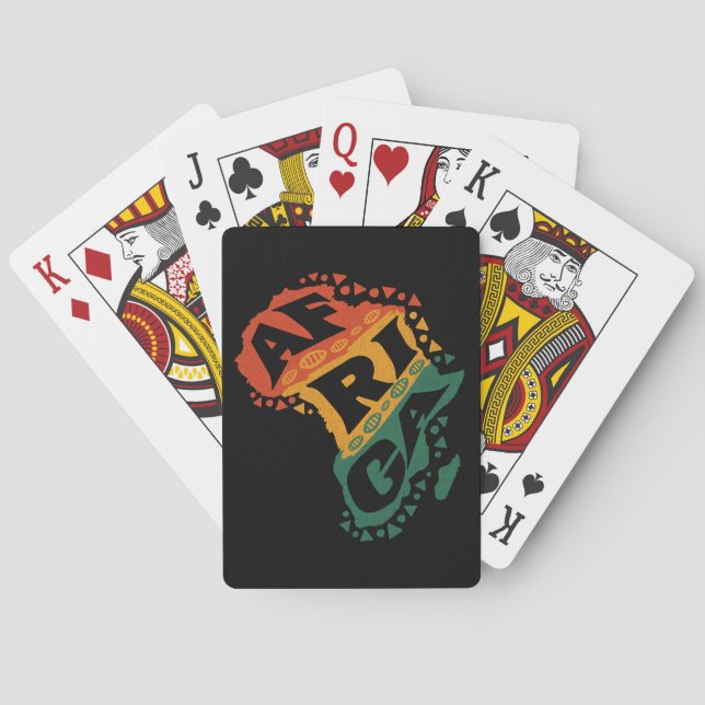 Africa map playing cards (Back)