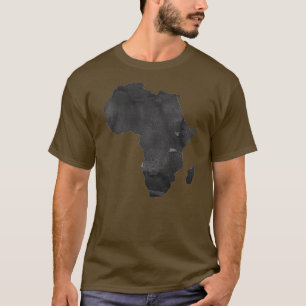 Africa Map Print African Map Africa Wall Art Water T-Shirt