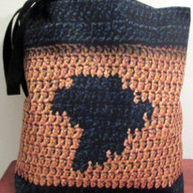 Africa Map Unique Texture Artisan Crochet Print