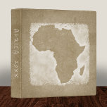 Africa Map Vacation Photo Album Custom Year Binder<br><div class="desc">This album is perfect for storing your photos and keepsakes from your African vacation. Look for other vacation albums in the rest of this shop.</div>