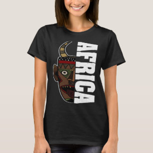 Africa Mask African Afro History Reggae Melanin T-Shirt