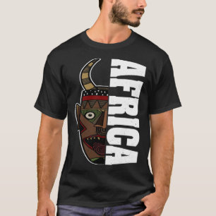 Africa Mask African Afro History Reggae Melanin T-Shirt