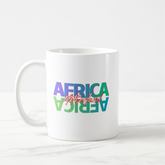 AFRICA: Motherland – White Glossy Mug (Left)