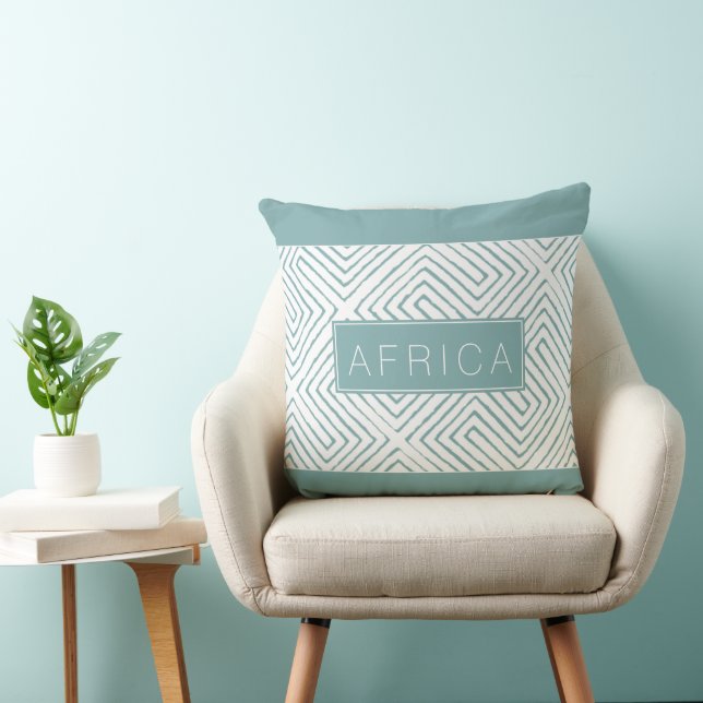 Africa Mud Cloth Throw Pillow (Chair)