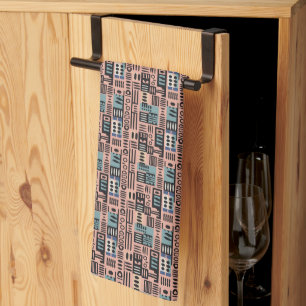 Africa Mudcloth pattern abstract modern art 2 Kitchen Towel