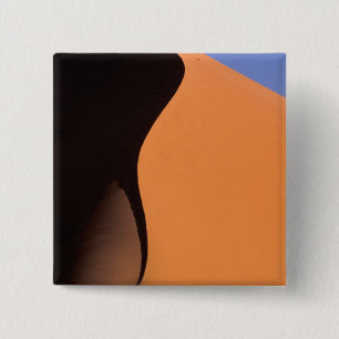 Africa, Namibia, Evening light on dunes, 2 Inch Square Button