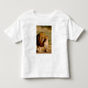 Africa, Namibia, Okonjima. Lion & lioness Toddler T-shirt