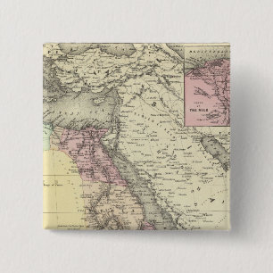 Africa North Eastern Sheet 2 Inch Square Button
