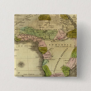 Africa Olney Map 2 Inch Square Button