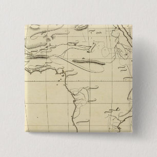 Africa outline 2 inch square button