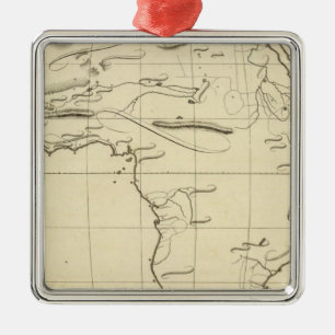 Africa outline metal ornament