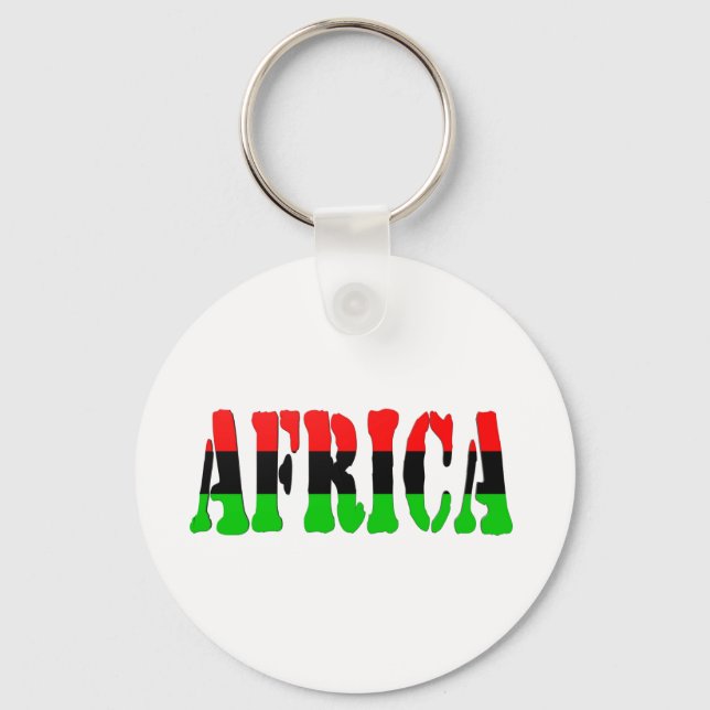 Africa Pan-African Flag Keychain (Front)