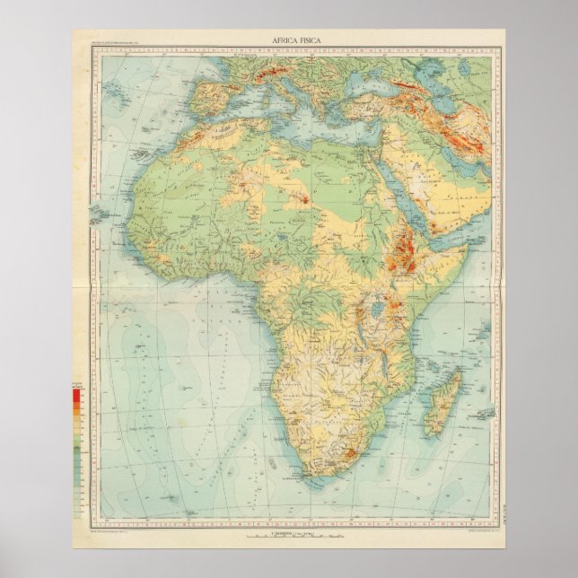 Africa Physical 10506 Poster (Front)