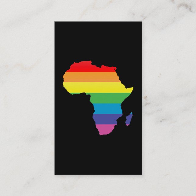africa pride. business card (Front)
