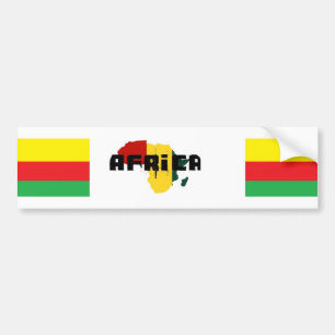 Africa rasta bumper sticker