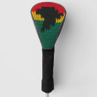 Africa Red Black Gold Green Designer Crochet Print