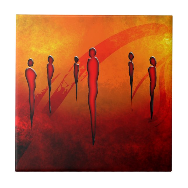 Africa retro vintage style gifts 22 tile (Front)