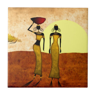 Africa retro vintage style gifts 24 tile