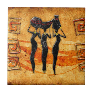 Africa retro vintage style gifts 36 tile