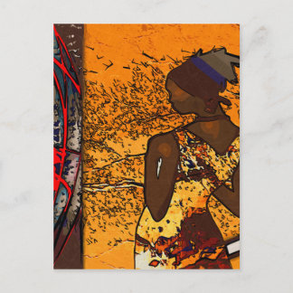 Africa retro vintage style gifts AF107 Postcard