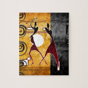 Africa retro vintage style gifts jigsaw puzzle