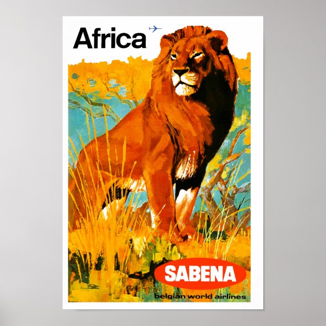 Africa ~ Sabena Poster (Front)