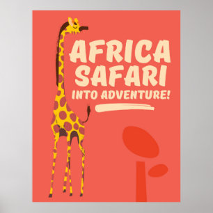 Africa Safari Into Adventure! Poster
