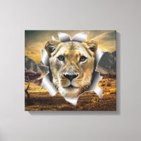 Africa-Safari Lioness Wildlife-Art