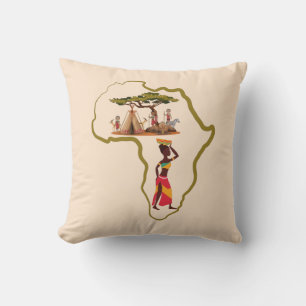 Africa safari throw pillow