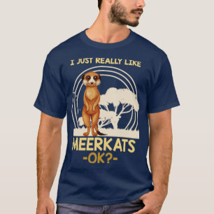 Africa Savanna Animal Zoo Keeper Meerkat T-Shirt