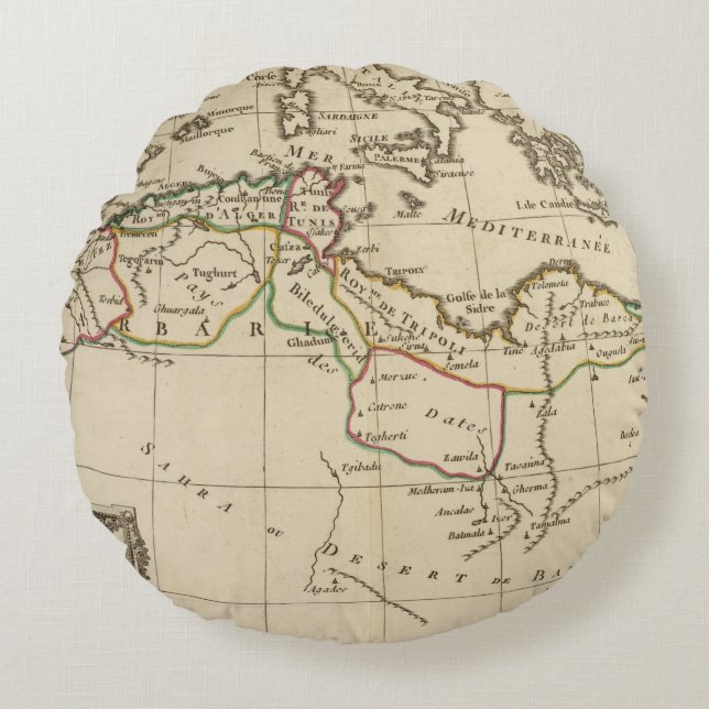 Africa School Round Pillow (Front)