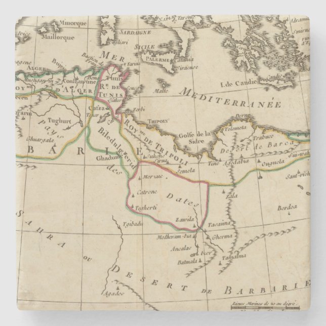 Africa School Stone Coaster (Front)