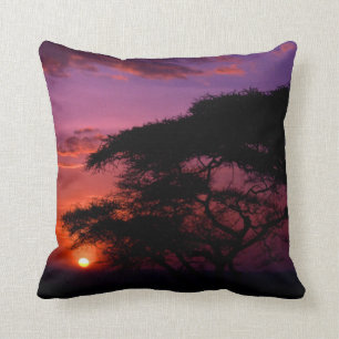 AFRICA: Serengeti Sunset decorative pillow