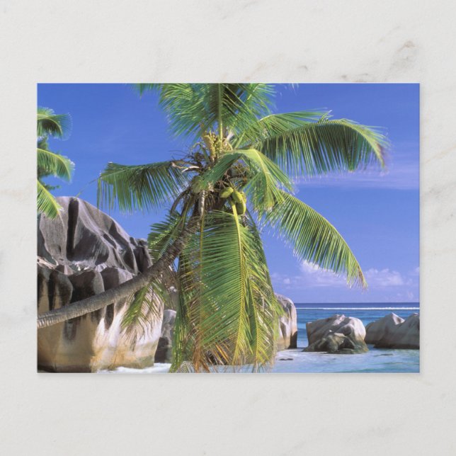 Africa, Seychelles, La Digue Island. Granite 2 Postcard (Front)
