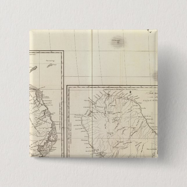 Africa Southeast 2 Inch Square Button (Front)