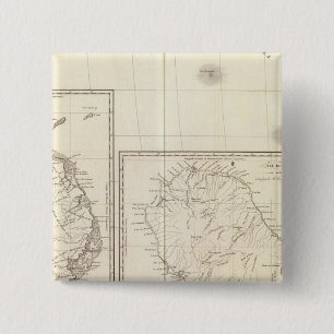 Africa Southeast 2 Inch Square Button