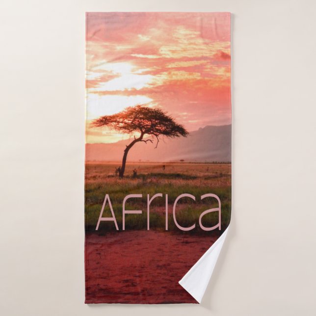 Africa Sunset African Bath Towel (Bath Towel)