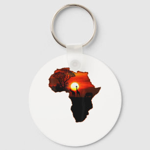 Africa T Shirt Map Of Africa Tee South African Sun Keychain