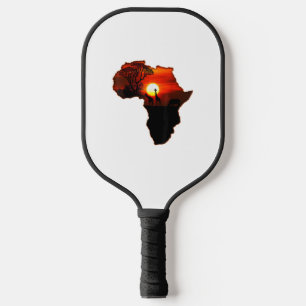 Africa T Shirt Map Of Africa Tee South African Sun Pickleball Paddle