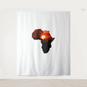 Africa T Shirt Map Of Africa Tee South African Sun Tapestry