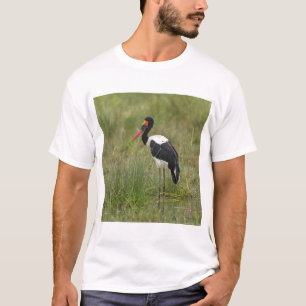 Africa. Tanzania. Male Saddle-billed Stork T-Shirt