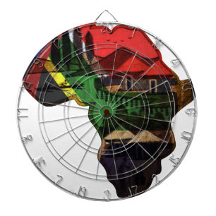Africa: The Home of All Traditional Colours  Dartboard