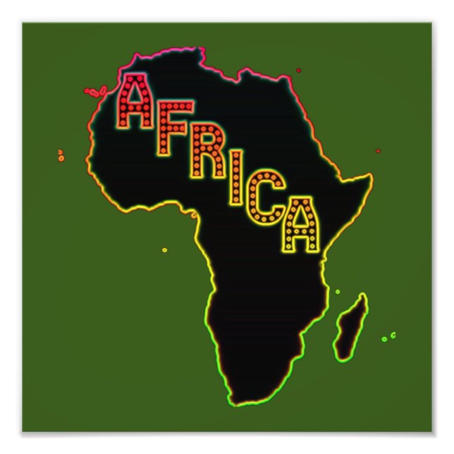 Africa the motherland     wood wall art (Front)