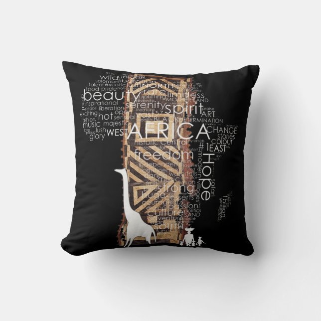 AFRICA THROW PILLOW (Front)