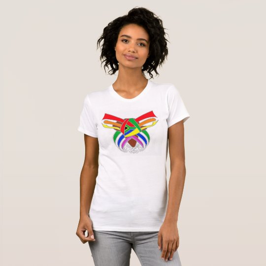 Africa to South Africa to Rainbow design T-Shirt