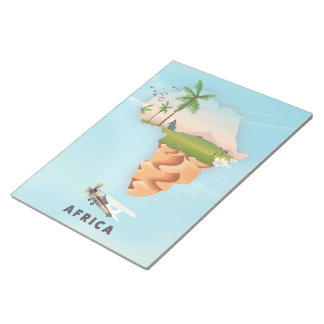 Africa Travel poster Notepad