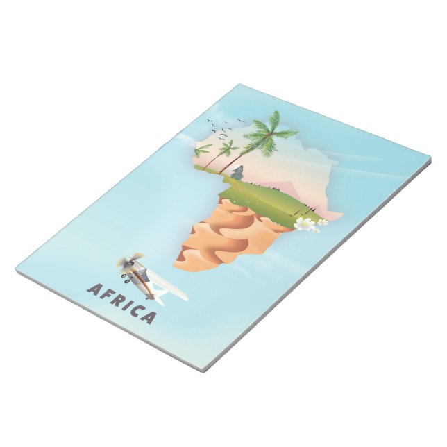 Africa Travel poster Notepad (Angled)