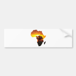 Africa tree bumper sticker