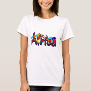 Africa trendy cool & fun safari women's t-shirts
